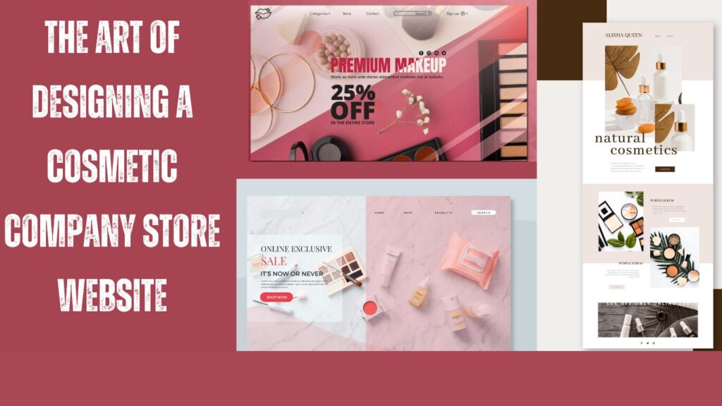 Cosmetic company store website