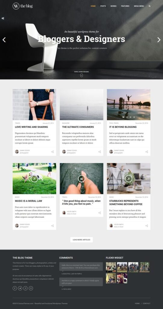 power of blog website templates