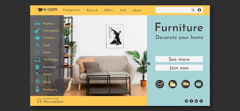 Furniture Store Website Template