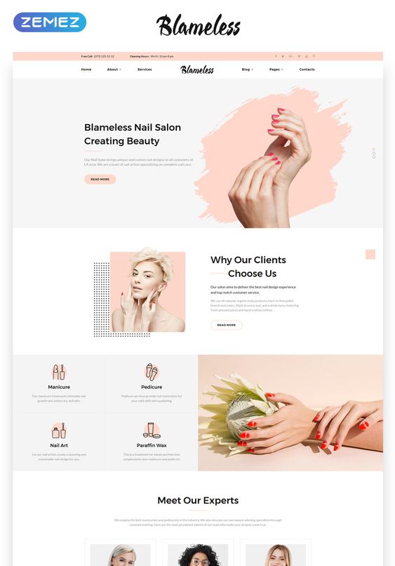 beauty website