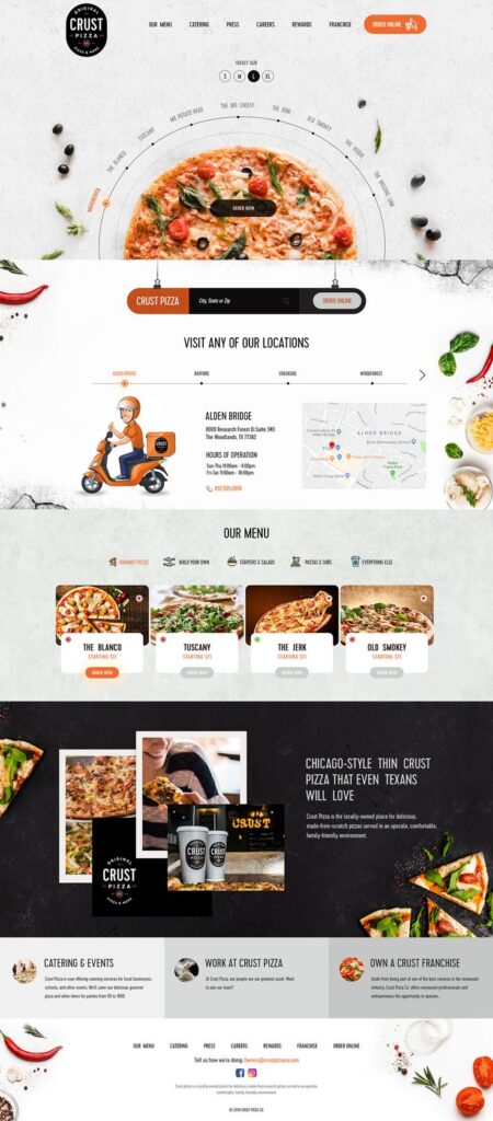 best restaurant website design