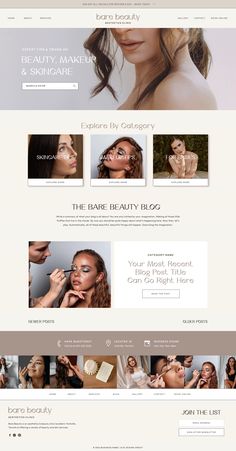 Makeup artist website