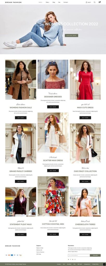 clothing website shopify