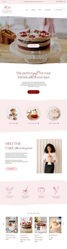 bakery website templates