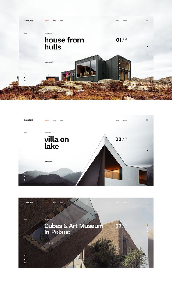 architecture website design
